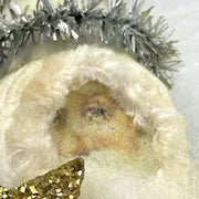 Vintage Santa Claus Ornament made of Spun Cotton