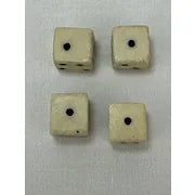 Antique Set of 4 Tiny Bovine Bone Dice