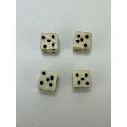 Antique Set of 4 Tiny Bovine Bone Dice