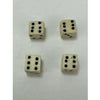 Antique Set of 4 Tiny Bovine Bone Dice