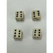 Antique Set of 4 Tiny Bovine Bone Dice