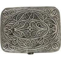 Antique Silver Filigree Cigarette Case