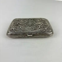 Antique Silver Filigree Cigarette Case