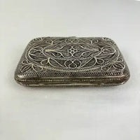 Antique Silver Filigree Cigarette Case