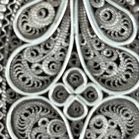 Antique Silver Filigree Cigarette Case