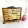 Antique Six Drawer Oak Machinists Tool Chest