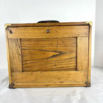 Antique Six Drawer Oak Machinists Tool Chest