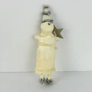 Vintage Spun Cotton German Christmas Ornament