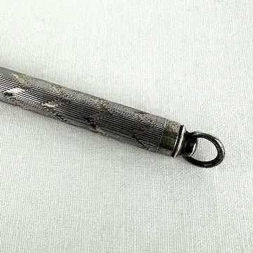 Antique Sterling Silver Chatelaine Pencil with Engraved Design