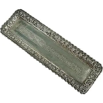 Antique Sterling Silver Pen Tray