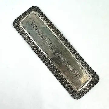 Antique Sterling Silver Pen Tray