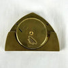 Antique Working Hand Painted Small German Brass Clock