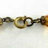 Art Deco Amber Tone Czech Choker Necklace