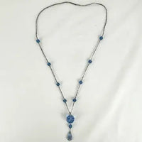 Art Deco Chinese Carved Peking Glass Necklace