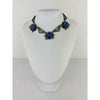 Art Deco Cobalt Blue Czech Glass Necklace