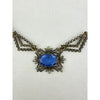 Art Deco Cobalt Blue Czech Glass Necklace