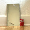 Art Decor Etched Frameless Dresser Mirror