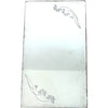 Art Decor Etched Frameless Dresser Mirror