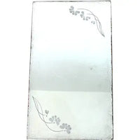 Art Decor Etched Frameless Dresser Mirror