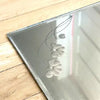 Art Decor Etched Frameless Dresser Mirror