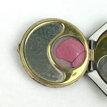 Art Deco FMCO Guilloche Enamel Compact