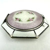 Art Deco FMCO Guilloche Enamel Compact