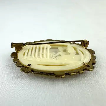 Art Deco French Celluloid Brooch