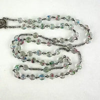 Rare Art Deco Iris Glass Rosary