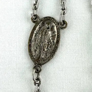 Rare Art Deco Iris Glass Rosary