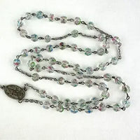 Rare Art Deco Iris Glass Rosary