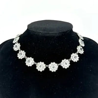 Art Deco Rhinestone Riviere Choker Necklace