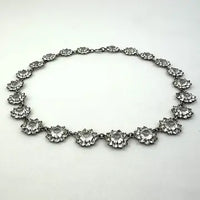 Art Deco Rhinestone Riviere Choker Necklace