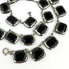 Art Deco Sterling Silver Chiclet Riviere Choker