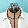 Art Deco Sterling Silver Paste Riviere Choker