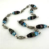 Art Deco Venetian Black Aventurine Necklace