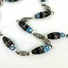 Art Deco Venetian Black Aventurine Necklace