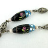 Art Deco Venetian Black Aventurine Necklace