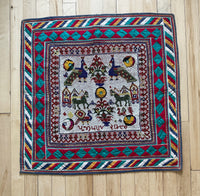 Beaded Chakla Cloth Gujarat Saurashta Textile from India