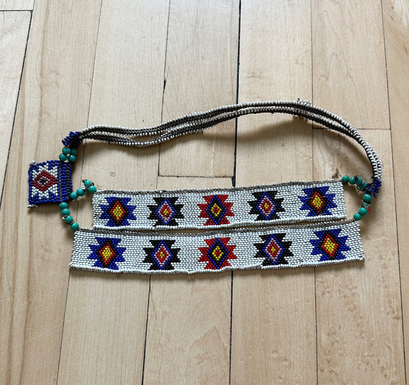 Zulu Vintage Beaded Tribal Headband