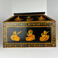 Vintage Indian MughalHand Painted Box