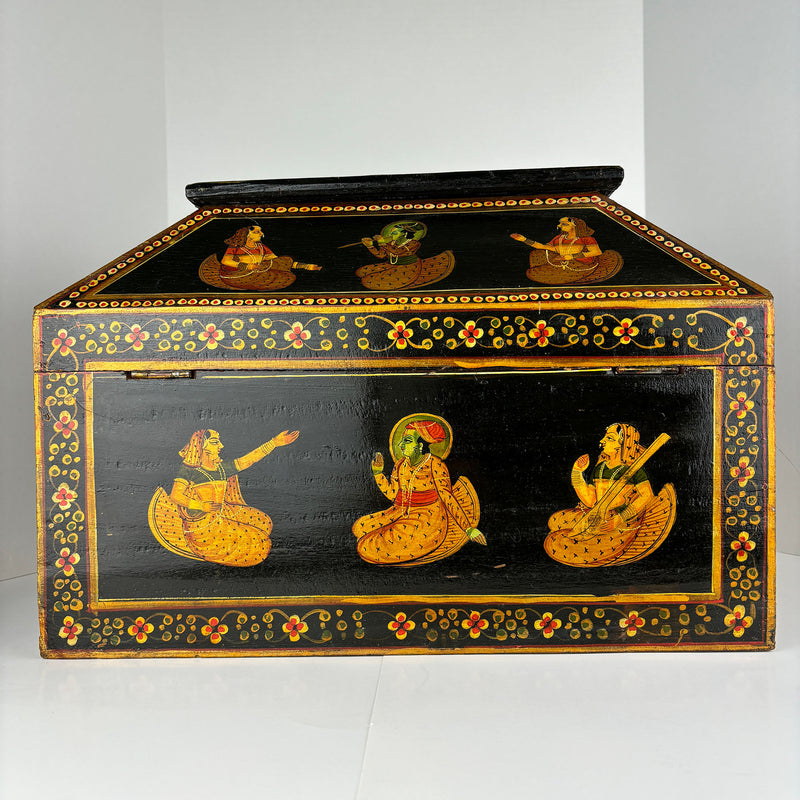 Vintage Indian MughalHand Painted Box