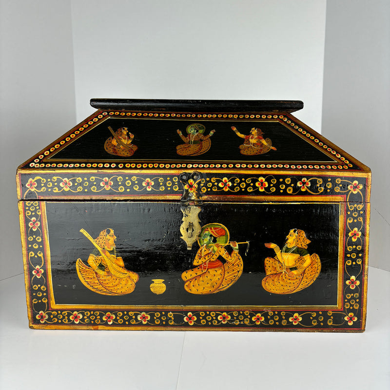 Vintage Indian MughalHand Painted Box