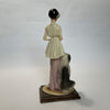 Auro Belcari porcelain art deco figure with sheepdog