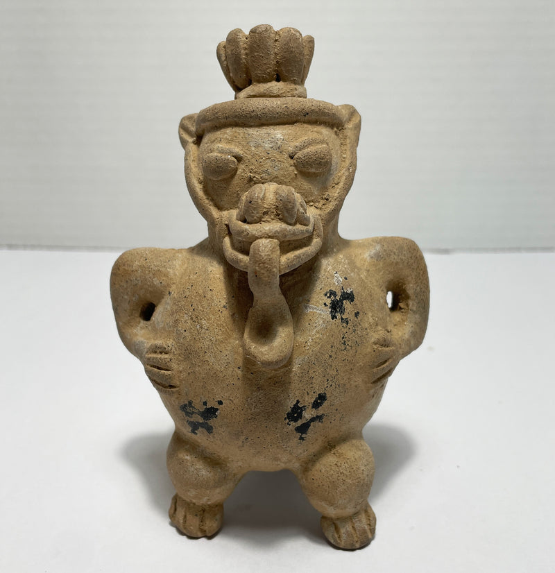 Pre Colombian Pottery Whistle from Costa Rica