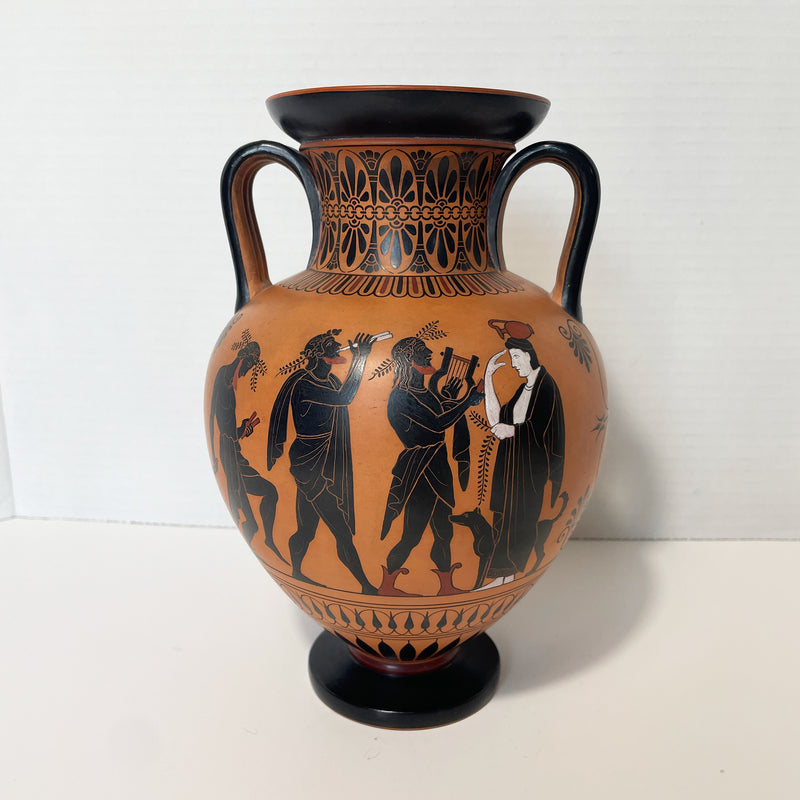 Peter Ipsen Terracotta Amphora Vase Greek Revival Style