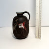 Kiechle Vintage German Studio Art Pottery Vase with Enameled Herons