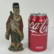 Chinese Antique Deity Wood Figurine