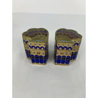 Vintage Chinese Cloisonne Four Piece Butterfly Trinket Box