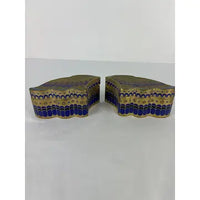 Vintage Chinese Cloisonne Four Piece Butterfly Trinket Box