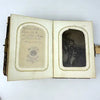 Civil War Era Photo Album Full of Tintypes and CDVs - 1 Photo of Tom Thumb and 1 Civil War Soldier